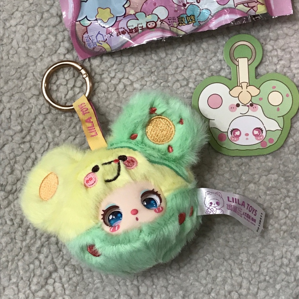 Liila’s Garden Tea Party Mini Plush Pendant Blind Box Toy - Green Plum Mouse 🚨